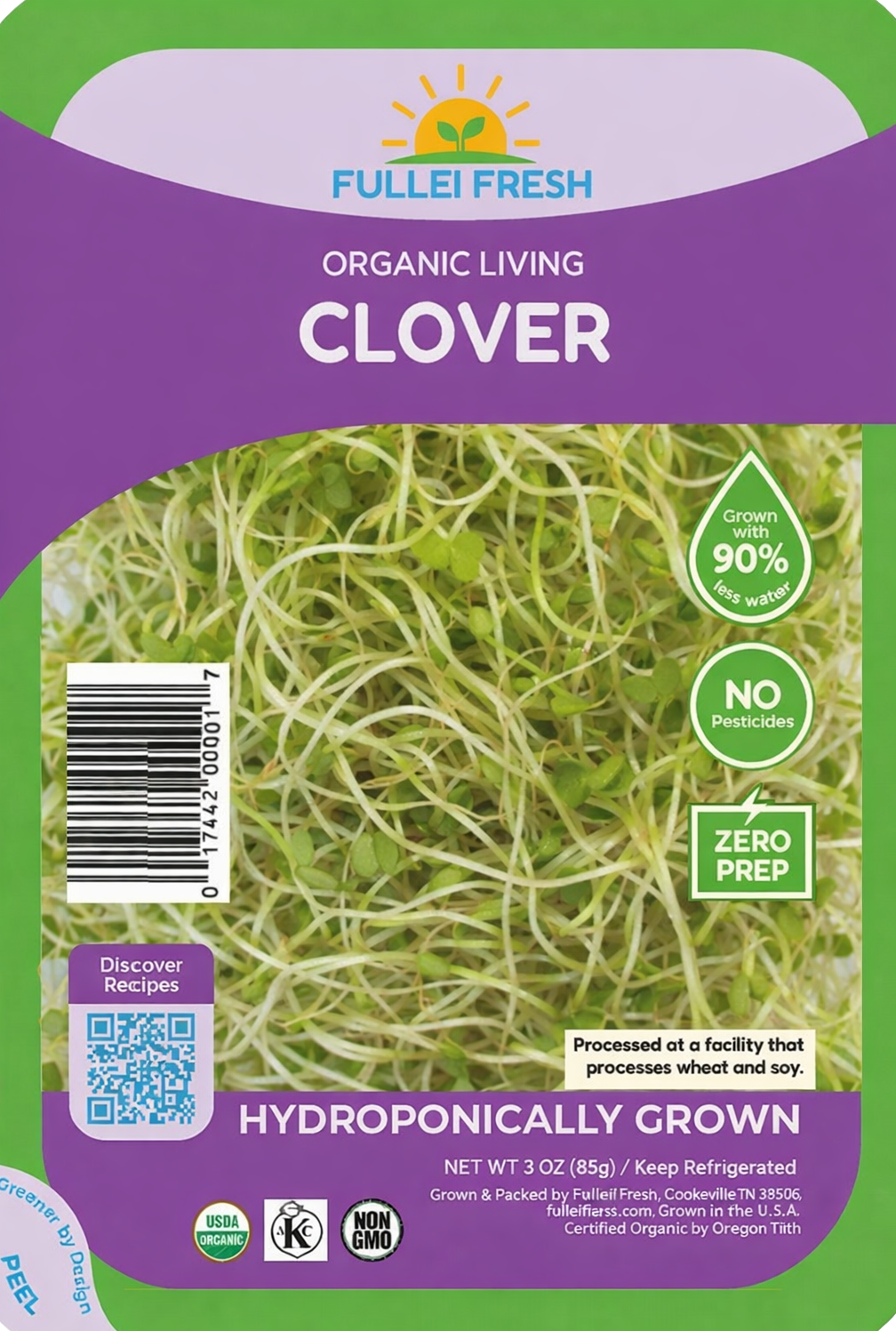 Organic Living Clover Sprouts